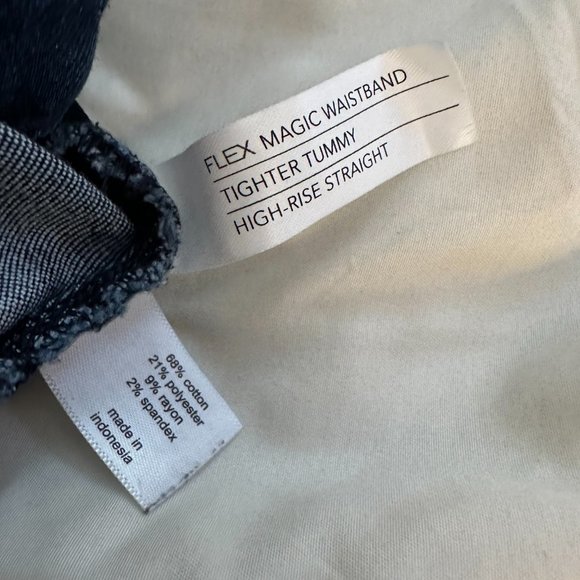 Lane Bryant Flex Magic Waistband Tighter Tummy High Rise Straight jeans 20 TALL - Picture 4 of 6